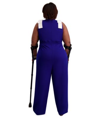 Women's Tie-Strap Jumpsuit, Regular & Plus Size