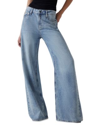 Women's Bellflower Shine & Sequins Wide-Leg Jeans