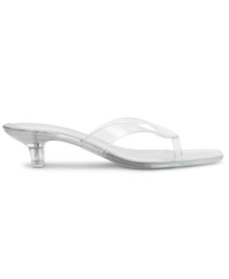 Women's Tracie-J Kitten-Heel Jelly Thong Sandals