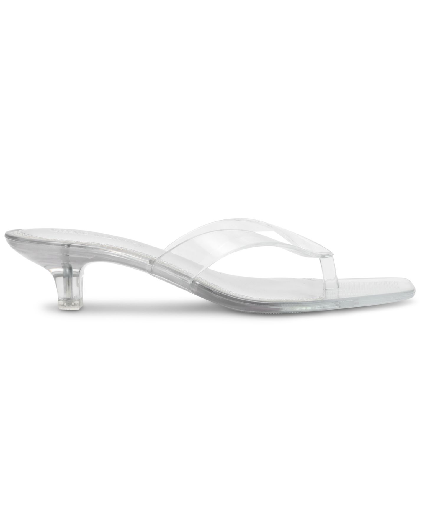 Женские сандалии Steve Madden Tracie-J Jelly Thong Kitten-Heel, цвет: Прозрачный — фото 2