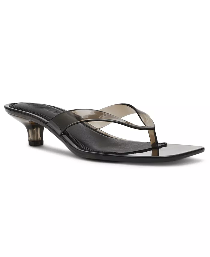 Steve Madden Women's Tracie-J Kitten-Heel Jelly Thong Sandals
