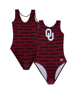 GK Elite - Big Boys and Girls Crimson Oklahoma Sooners Elite Spirit Leotard