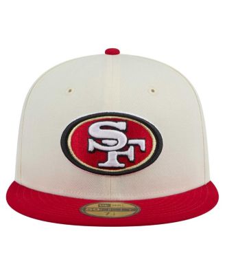 Men's White/Scarlet San Francisco 49ers Main 59FIFTY Fitted Hat