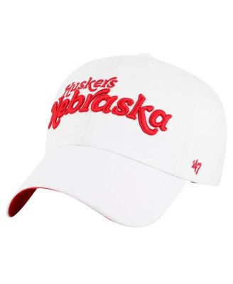 '47 Brand - Women's White Nebraska Huskers Pensacola Clean Up Adjustable Hat