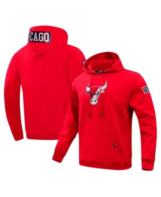 Pro Standard - Men's Red Chicago Bulls Split Logo Pullover Hoodie