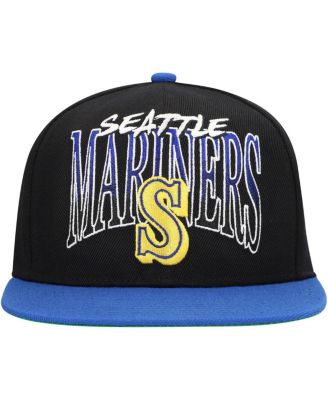 Men's Black Seattle Mariners Rise Up Snapback Hat