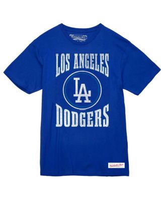 Men's Royal Los Angeles Dodgers Arched Logo Slub T-Shirt