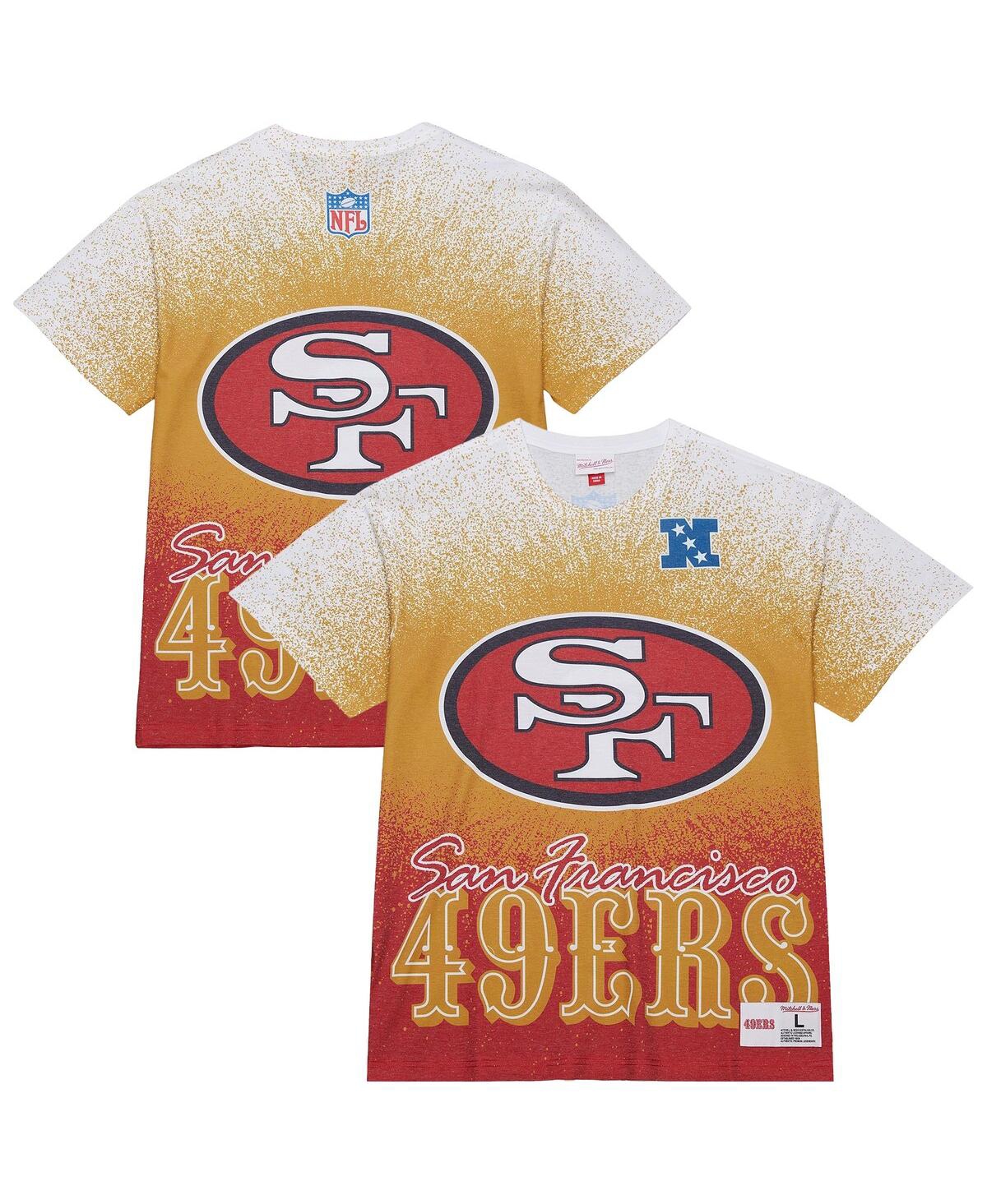 Men's White San Francisco 49ers Team Burst Vintage Logo T-Shirt - White