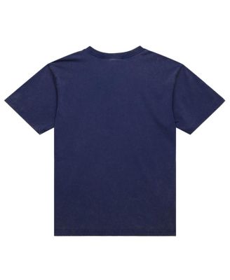 Men's Navy Michigan Wolverines Big Tall Fade Away Premium T-Shirt