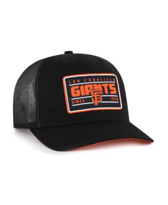 Men's Black San Francisco Giants Hardline Trucker Adjustable Hat