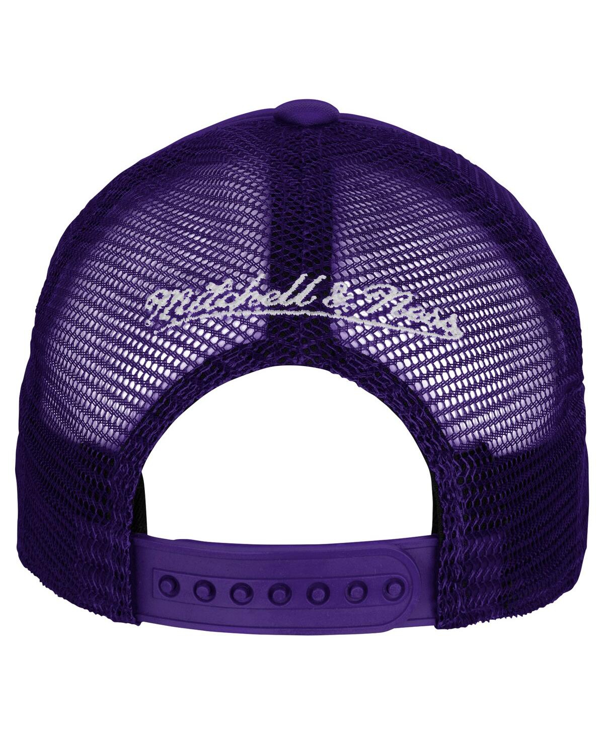 Shop Mitchell & Ness Big Boys And Girls Purple Phoenix Suns Core Evergreen Trucker Adjustable Hat