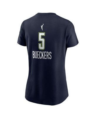 Women's Paige Bueckers Navy Dallas Wings 2025 WNBA Draft Explorer Edition Name Number T-Shirt