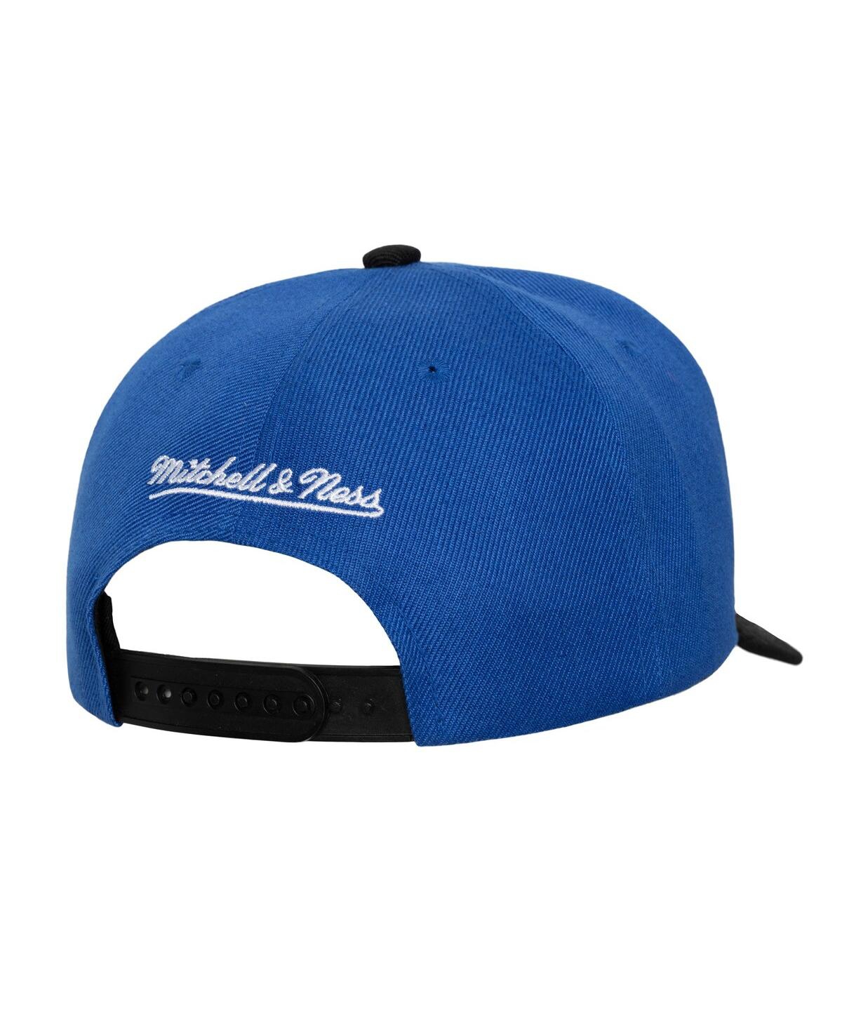 Mitchell & Ness Men's Blue/black New York Knicks Underarch Two-tone Pro Crown Snapback Hat