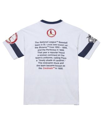 Men's White St. Louis Cardinals Cooperstown Collection Team Origins Premium T-Shirt