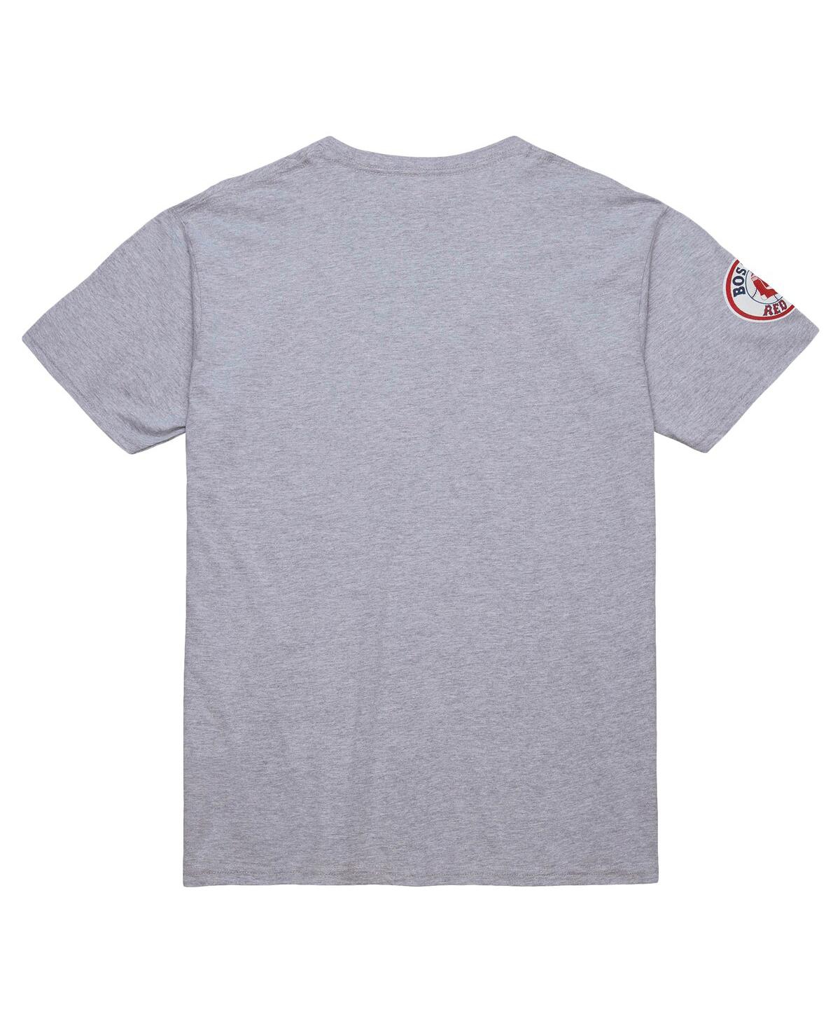 Mitchell & Ness Men's David Ortiz Grey Heather Boston Red Sox Cooperstown Collection Player T-shirt