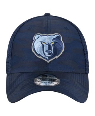 Men's Navy Memphis Grizzlies Subtle Camo 39THIRTY Flex Hat