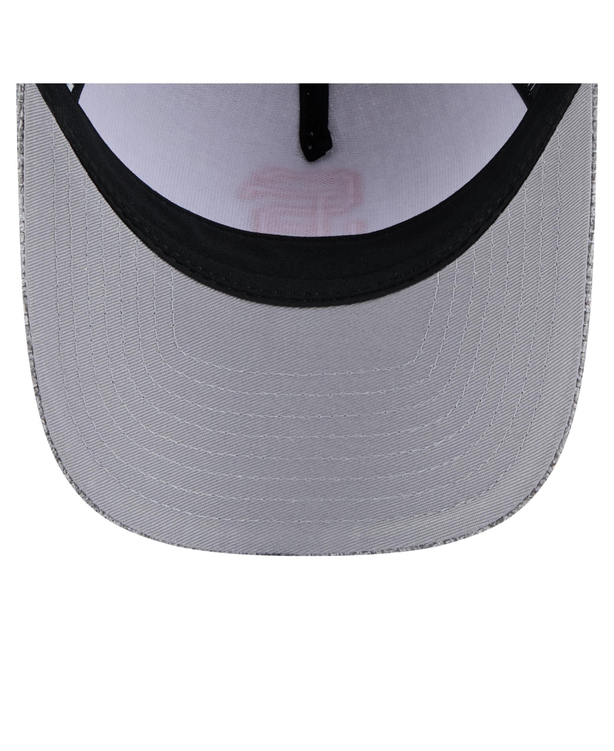 NEW ERA MEN'S GRAY SAN FRANCISCO GIANTS COTTON WEAVE M-CROWN A-FRAME 9FORTY ADJUSTABLE HAT 