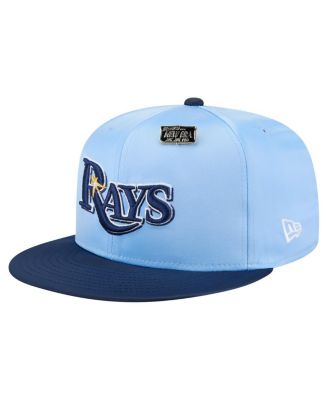 Men's Light Blue/Navy Tampa Bay Rays Satin 59FIFTY Fitted Hat