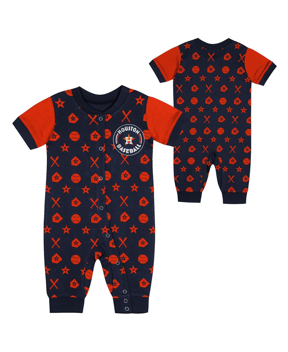 Outerstuff Newborn Black Baltimore Orioles Hard 90 Coveralls Shorts