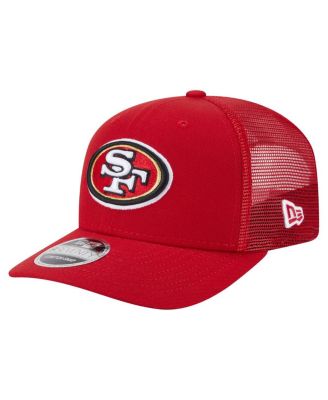 New Era - Men's Scarlet San Francisco 49ers Main Trucker 9SEVENTY Stretch snap Hat