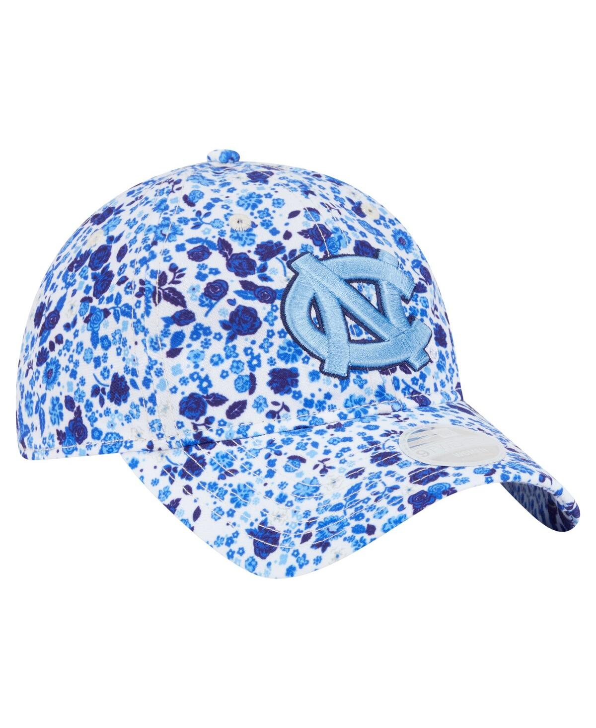 New Era Women's White North Carolina Tar Heels Blooming 9twenty Adjustable Hat