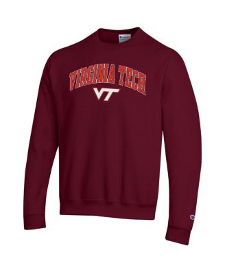 Men's Maroon Virginia Tech Hokies Arch Over Logo Pullover Sweatshirt