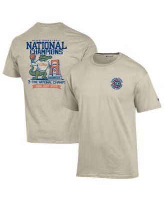 Champion - Men's Oatmeal Florida Gators Three-Time NCAA Men's Basketball National s T-Shirt