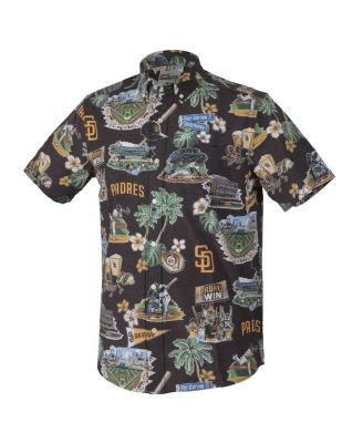 Men's&nbsp;Brown San Diego Padres Scenic Tri-Blend Performance Button-Up Shirt