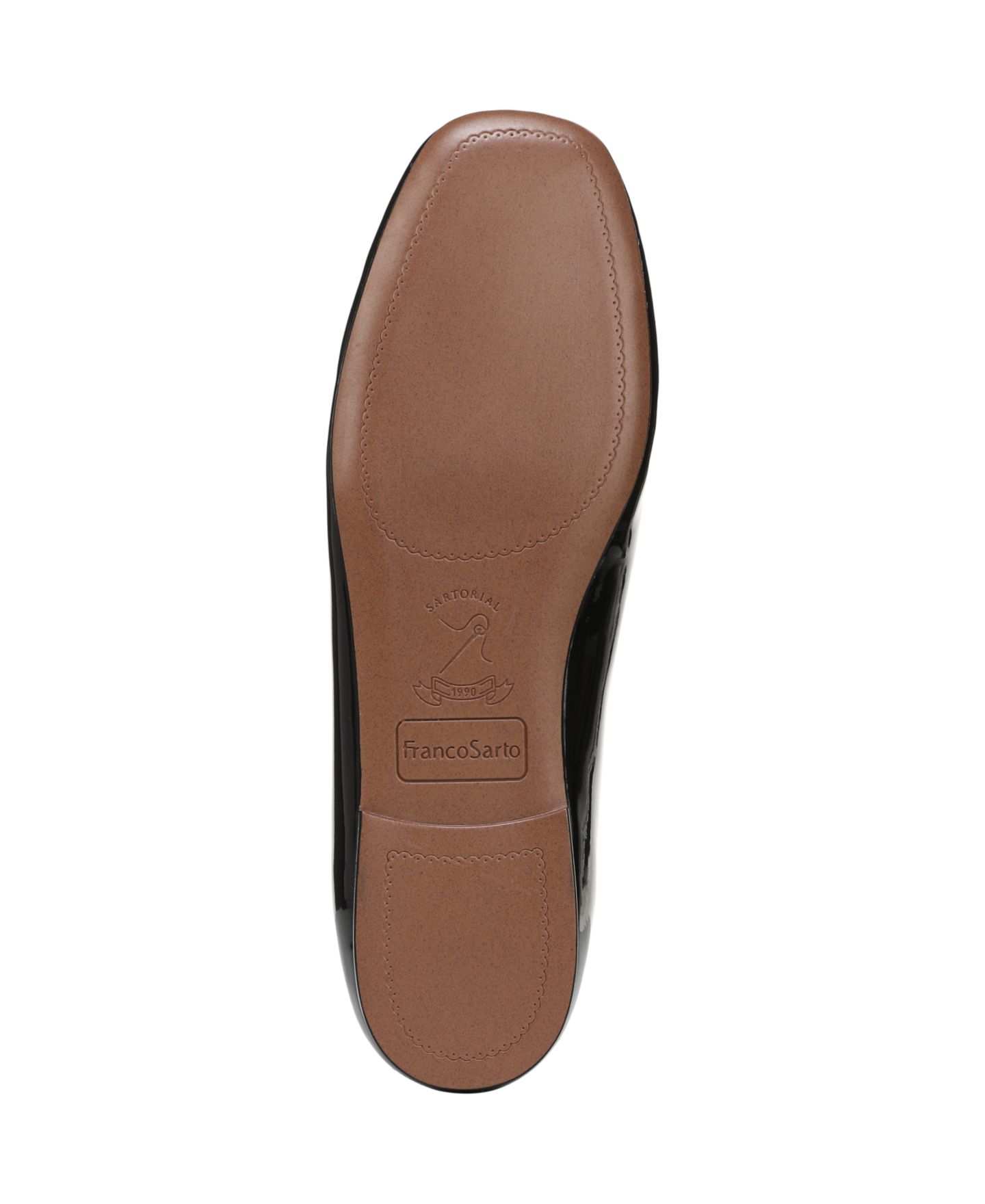 Женские балетки Franco Sarto Marylee Round Toe Mary Jane Flats, цвет: Чёрный лаковая искусственная кожа — фото 5