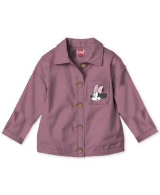 Baby Girls Minnie Mouse Jacket, Top & Ribbed Leggings, 3 Piece Set 