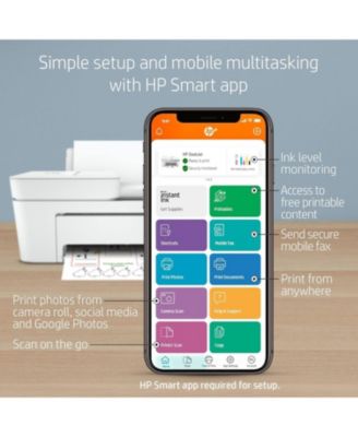 DeskJet Wireless Color Inkjet All-in-One Home Printer Bundle with Auto Document Feeder, Print Scan Copy, Print with Cell Phone, 2-Year Warranty