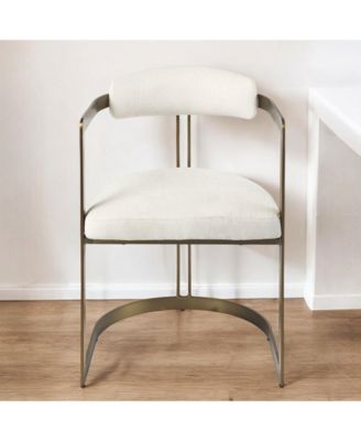 Fabric Upholstered Arm Chair for Dining Table or Living Room Seating