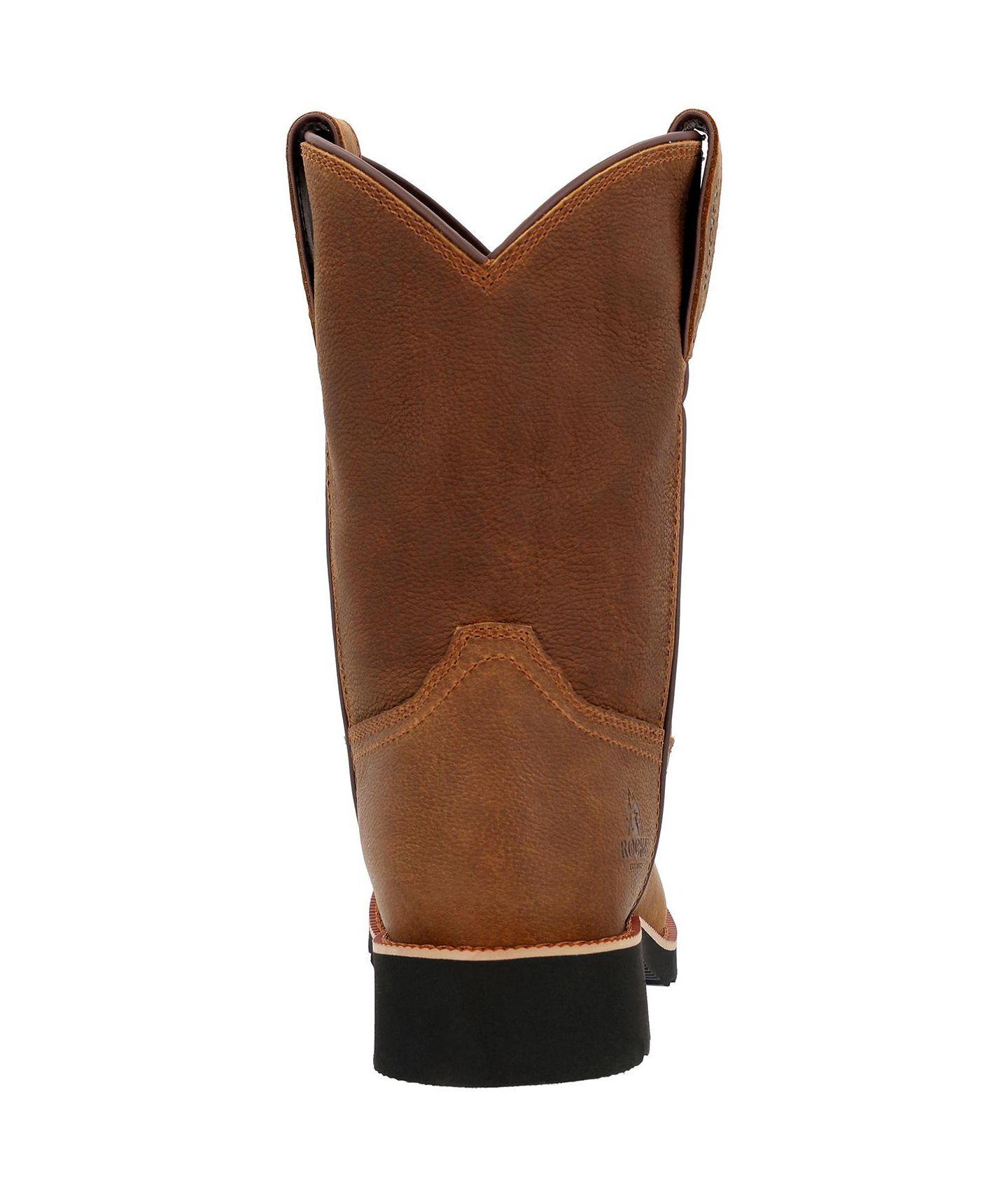 Мужские ботинки ROCKY Monocrepe Unlined Pull-On Western Boot, цвет: Коричневый — фото 4