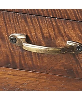 Solid Wood Rectangular End Table With Drawer And Shelf