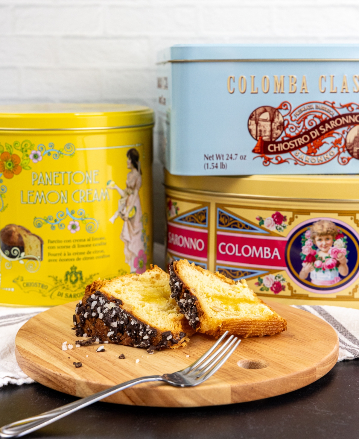 Zia Pia Classic Colomba In Fresh Vintage Tin