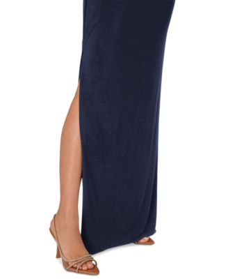 Women's One-Shoulder Embellished Gown