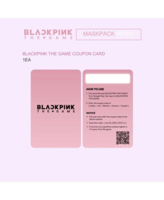"BLACKPINK THE GAME" MASKPACK SET - GROUP (PEPTIDE)