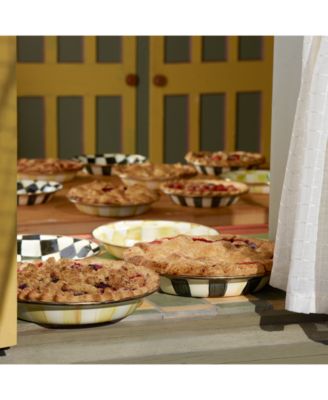 Courtly Check Enameled 9.5" Pie Plate