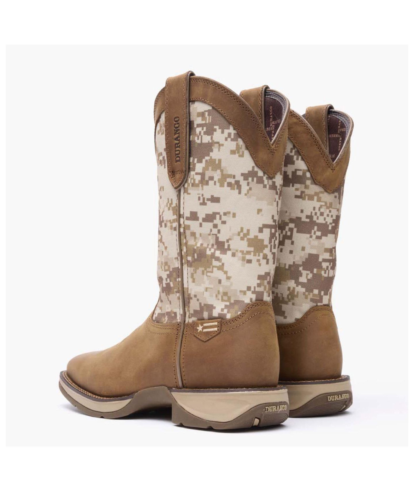 Мужские ботинки Durango Rebel by Desert Camo Pull-on Western, цвет: Коричневый / Камуфляж — фото 4