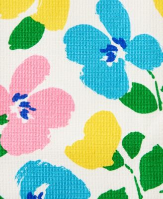 Painterly Bouquet Cotton Kitchen Towel Set, 17" x 28"