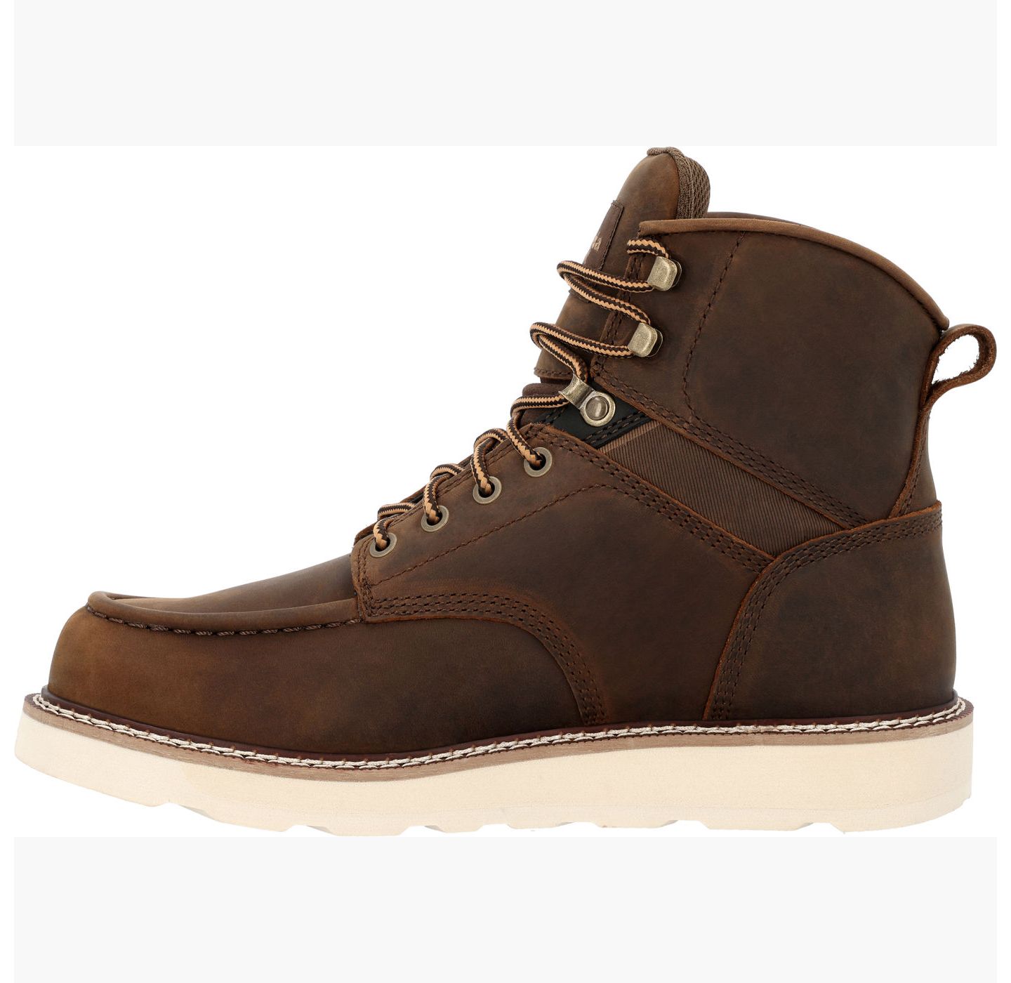 Мужские ботинки GEORGIA BOOT Core 37 Wedge Steel Toe Work Boot, цвет: Коричневый — фото 7