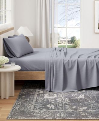 Linery and Co Heathered Melange Cotton Jersey Knit Sheet Set