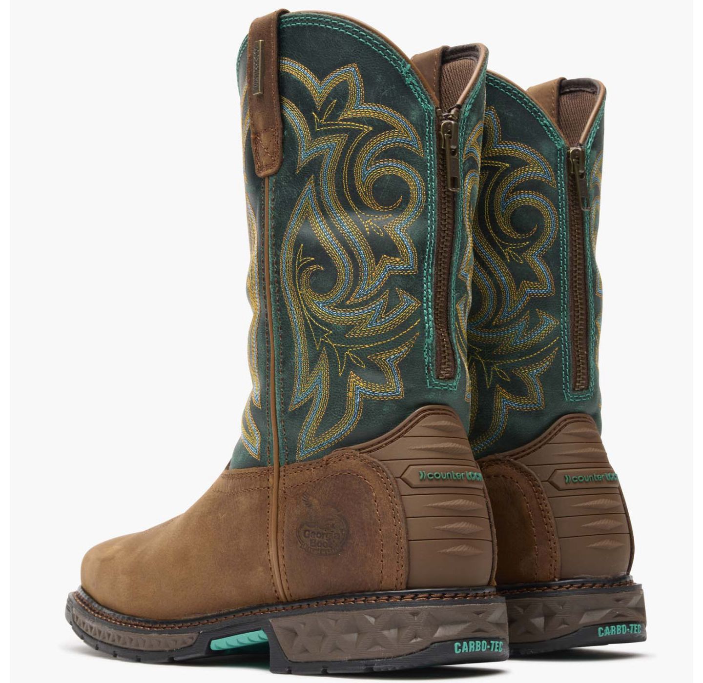 Женские ботинки GEORGIA BOOT Carbo-Tec LT Steel Toe Waterproof Pull-On, цвет: Коричневый — фото 5