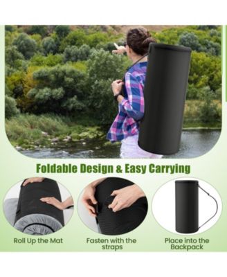 Foldable Camping Mattress with High density foam Cushion and Anti-slip Bottom