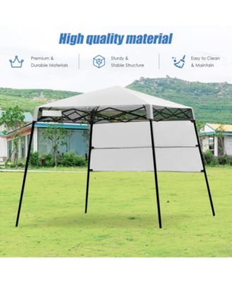 7 x 7 Feet Pop-up Canopy Tent with Carry Bag and 4 Stakes