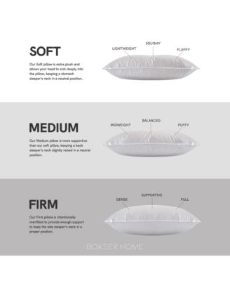 Medium 700 Fill Power Luxury White Duck Down Pillow