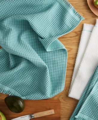 Gourmet Series Gridlines Kitchen Towels Set of 3, 18" x 28"