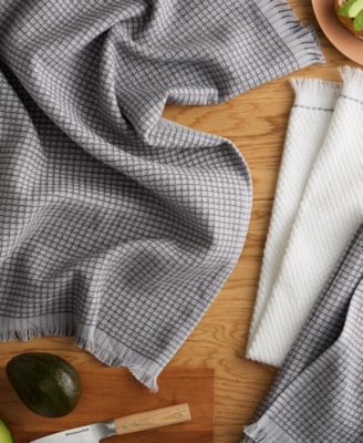 Gourmet Series Gridlines Kitchen Towels Set of 3, 18" x 28"