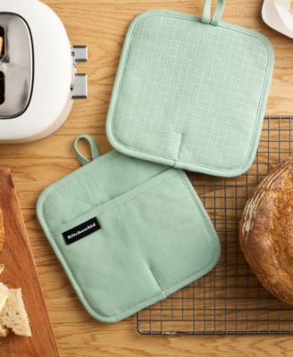 Gourmet Series Gridlines Pot Holder Set, Pack of 2