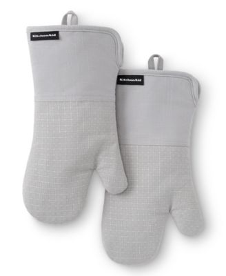 Gourmet Series Gridlines Oven Mitts Set, Pack of 2